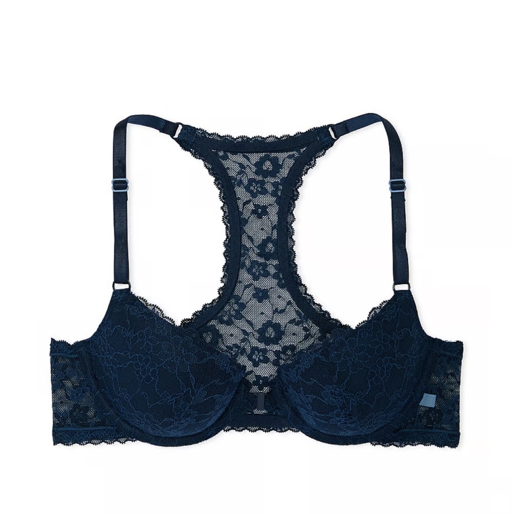 Victoria’s Secret NWT Sexy Tee Posey Lace Lightly Lined Racerback Demi Bra 36B